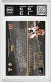 Joe Burrow from the 2020 Panini Select set graded by Arena Club and given an overall grade of 9.5.