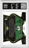 Jaylen Brown from the 2022-23 Panini Select set featuring a Zebra parallel graded by Arena Club and given an overall grade of 9.