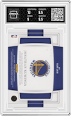 Jonathan Kuminga from the 2021-22 Panini National Treasures set featuring a Prime  parallel graded by Arena Club and given an overall grade of 9.