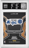 Anfernee Hardaway from the 2024-25 Panini Totally Certified set featuring a Mirror Red parallel graded by Arena Club and given an overall grade of 8.5.