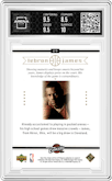 LeBron James from the 2003-04 Upper Deck LeBron James  set graded by Arena Club and given an overall grade of 9.