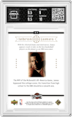LeBron James from the 2003-04 Upper Deck LeBron James  set graded by Arena Club and given an overall grade of 9.5.