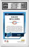 Caleb Williams from the 2024 Donruss set featuring a Pink parallel graded by Arena Club and given an overall grade of 10.