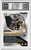 Russell Wilson from the 2024 Panini Prizm set featuring a No Huddle Neon Green parallel graded by Arena Club and given an overall grade of 10.