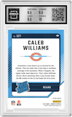 Caleb Williams from the 2024 Donruss set featuring a Pink parallel graded by Arena Club and given an overall grade of 10.