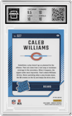 Caleb Williams from the 2024 Donruss set featuring a Pink parallel graded by Arena Club and given an overall grade of 10.