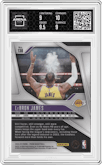 LeBron James from the 2024-25 Panini Prizm set graded by Arena Club and given an overall grade of 9.5.