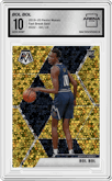Bol Bol from the 2019-20 Panini Mosaic  set featuring a Fast Break Gold parallel graded by Arena Club and given an overall grade of 10.