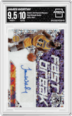 James Worthy from the 2019-20 Panini Mosaic  set graded by Arena Club and given an overall grade of 9.5.