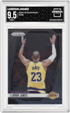 LeBron James from the 2024-25 Panini Prizm set graded by Arena Club and given an overall grade of 9.5.