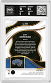 Jett Howard from the 2023-24 Panini Select  set featuring a Zebra Prizm parallel graded by Arena Club and given an overall grade of 9.5.