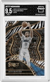 Jett Howard from the 2023-24 Panini Select  set featuring a Zebra Prizm parallel graded by Arena Club and given an overall grade of 9.5.