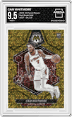 Cam Whitmore from the 2023-24 Panini Mosaic set featuring a Fast Break Gold parallel graded by Arena Club and given an overall grade of 9.5.