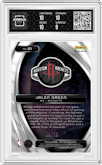 Jalen Green from the 2023-24 Panini Spectra set featuring a Purple Scope FOTL parallel graded by Arena Club and given an overall grade of 9.5.