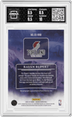 Rayan Rupert from the 2023-24 Panini Origins set featuring a Red parallel graded by Arena Club and given an overall grade of 9.