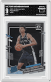 Victor Wembanyama from the 2023-24 Donruss Optic set graded by Arena Club and given an overall grade of 9.