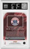Bub Carrington from the 2024-25 Panini Origins set graded by Arena Club and given an overall grade of 8.5.