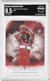 Bub Carrington from the 2024-25 Panini Origins set graded by Arena Club and given an overall grade of 8.5.
