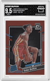 Kobe Bufkin from the 2023-24 Donruss Optic set featuring a Red parallel graded by Arena Club and given an overall grade of 9.5.