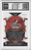Shaedon Sharpe from the 2022-23 Panini Select set featuring a Red Wave parallel graded by Arena Club and given an overall grade of 10.