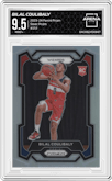 Bilal Coulibaly from the 2023-24 Panini Prizm set featuring a Silver Prizm  parallel graded by Arena Club and given an overall grade of 9.5.