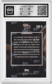 Victor Wembanyama from the 2024-25 Topps Now set graded by Arena Club and given an overall grade of 10.