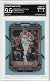 Devin Booker from the 2022-23 Panini Prizm Monopoly set featuring a Light Blue Prizm parallel graded by Arena Club and given an overall grade of 9.5.