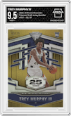 Trey Murphy III from the 2021-22 Panini Chronicles set featuring a Jersey Number parallel graded by Arena Club and given an overall grade of 9.5.