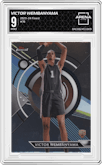 Victor Wembanyama from the 2023-24 Finest set graded by Arena Club and given an overall grade of 9.