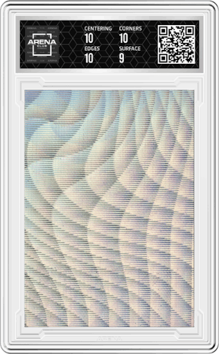 Jade Cargill from the 2024 Leaf Metal Exotic Mythical Whatnot Exclusive set featuring a Pre-Production Proof Wave Mermaid parallel graded by Arena Club and given an overall grade of 9.5.