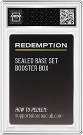 Redemption from the Pokemon Sealed Base Set set graded by Arena Club and given an overall grade of 0.