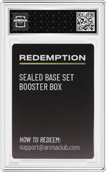 Redemption from the Pokemon Sealed Base Set set graded by Arena Club and given an overall grade of 0.