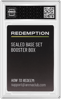 Redemption from the Pokemon Sealed Base Set set graded by Arena Club and given an overall grade of 0.