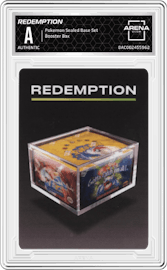 Redemption from the Pokemon Sealed Base Set set graded by Arena Club and given an overall grade of 0.