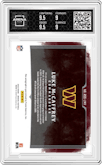 Luke McCaffrey from the 2024 Panini Origins set graded by Arena Club and given an overall grade of 9.5.