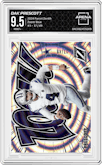 Dak Prescott from the 2024 Panini Zenith set featuring a Blue parallel graded by Arena Club and given an overall grade of 9.5.