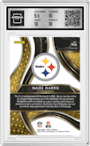 Najee Harris from the 2020 Panini Select set graded by Arena Club and given an overall grade of 10.