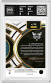 Lamelo Ball from the 2023-24 Panini Select  set featuring a Tiger parallel graded by Arena Club and given an overall grade of 9.5.