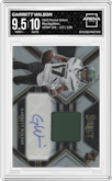 Garrett Wilson from the 2022 Panini Select set graded by Arena Club and given an overall grade of 9.5.