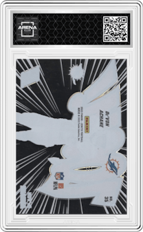 De'Von Achane from the 2023 Panini Zenith set graded by Arena Club and given an overall grade of 0.