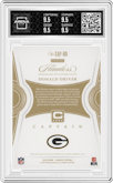 Donald Driver from the 2019 Panini Flawless set graded by Arena Club and given an overall grade of 9.5.