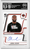Jamal Shead from the 2024-25 Panini Donruss set graded by Arena Club and given an overall grade of 9.5.
