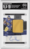 Cooper Kupp from the 2022 Panini Impeccable set graded by Arena Club and given an overall grade of 9.5.