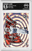 CeeDee Lamb from the 2024 Panini Zenith set featuring a Red parallel graded by Arena Club and given an overall grade of 9.5.