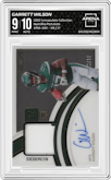 Garrett Wilson from the 2022 Panini Immaculate Collection set graded by Arena Club and given an overall grade of 9.