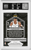 Victor Wembanyama from the 2023-24 Panini Mosaic set featuring a Genesis parallel graded by Arena Club and given an overall grade of 9.5.