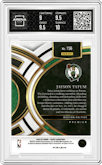 Jayson Tatum from the 2023-24 Panini Select  set featuring a Tiger parallel graded by Arena Club and given an overall grade of 9.5.