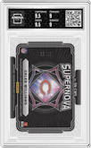 Caleb Williams from the 2024 Panini Obsidian set featuring a Purple parallel graded by Arena Club and given an overall grade of 9.5.