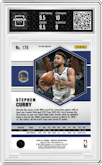 Stephen Curry from the 2020-21 Panini Mosaic set featuring a Genesis  parallel graded by Arena Club and given an overall grade of 9.5.