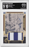 Dalton Kincaid from the 2023 Panini One set featuring a Gold parallel graded by Arena Club and given an overall grade of 9.